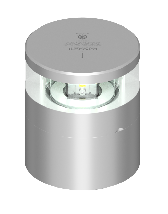 6nm 225° White, Masthead, hor mnt, silver anodized 6nm 225° White, Masthead, hor mnt, silver anodized